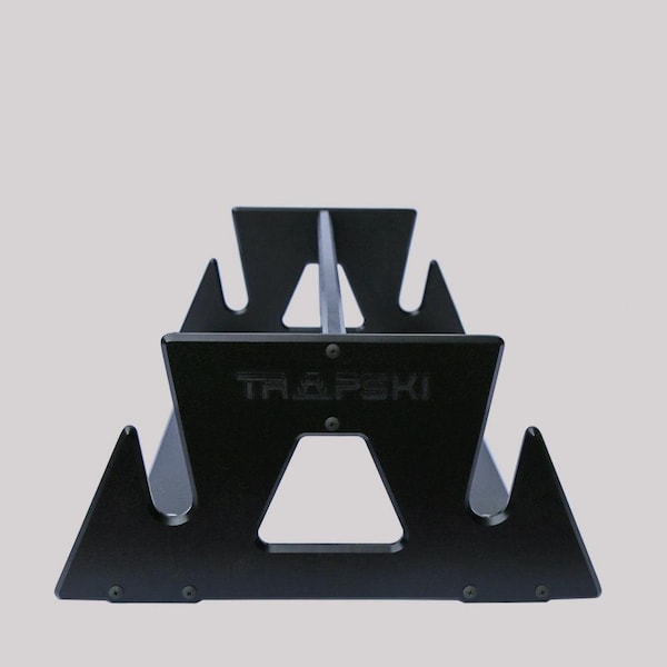 Trapski Double Mobile POWDER Ski and Snowboard Rack, Holds 2 Snowboards or 2 Pairs of Skis, Black TRAPSKI2P-BLK - main
